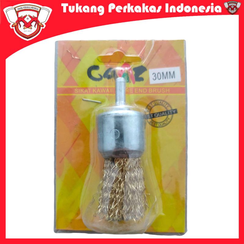 Mata bor sikat kawat 30 mm end brush