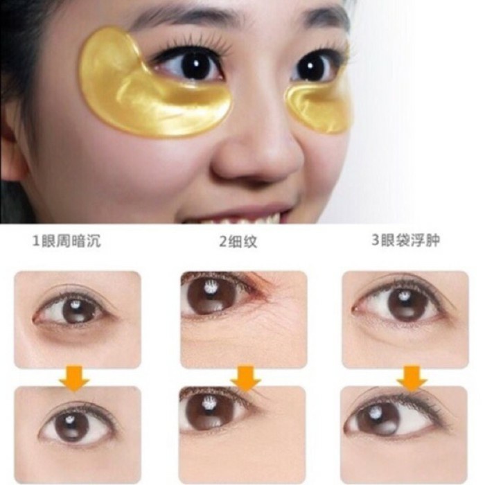 Masker Mata Emas / Gold Collagen Crystal Eye Mask Masker Kecantikan