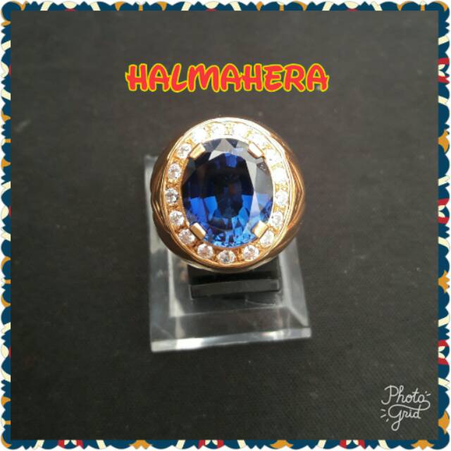 CINCIN PRIA BATU MULIA BLUE SAFIRE