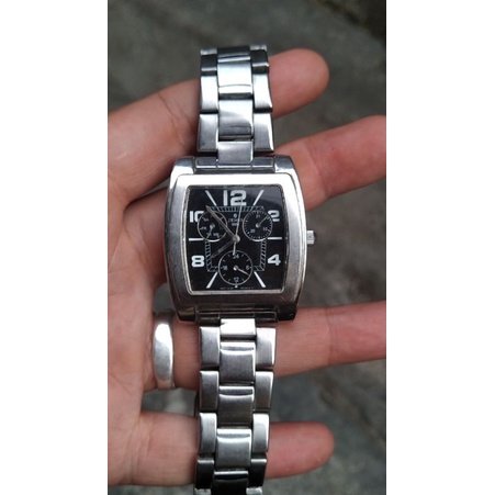 jam tangan jemis by seiko multifungsi second bekas original quartz batrai