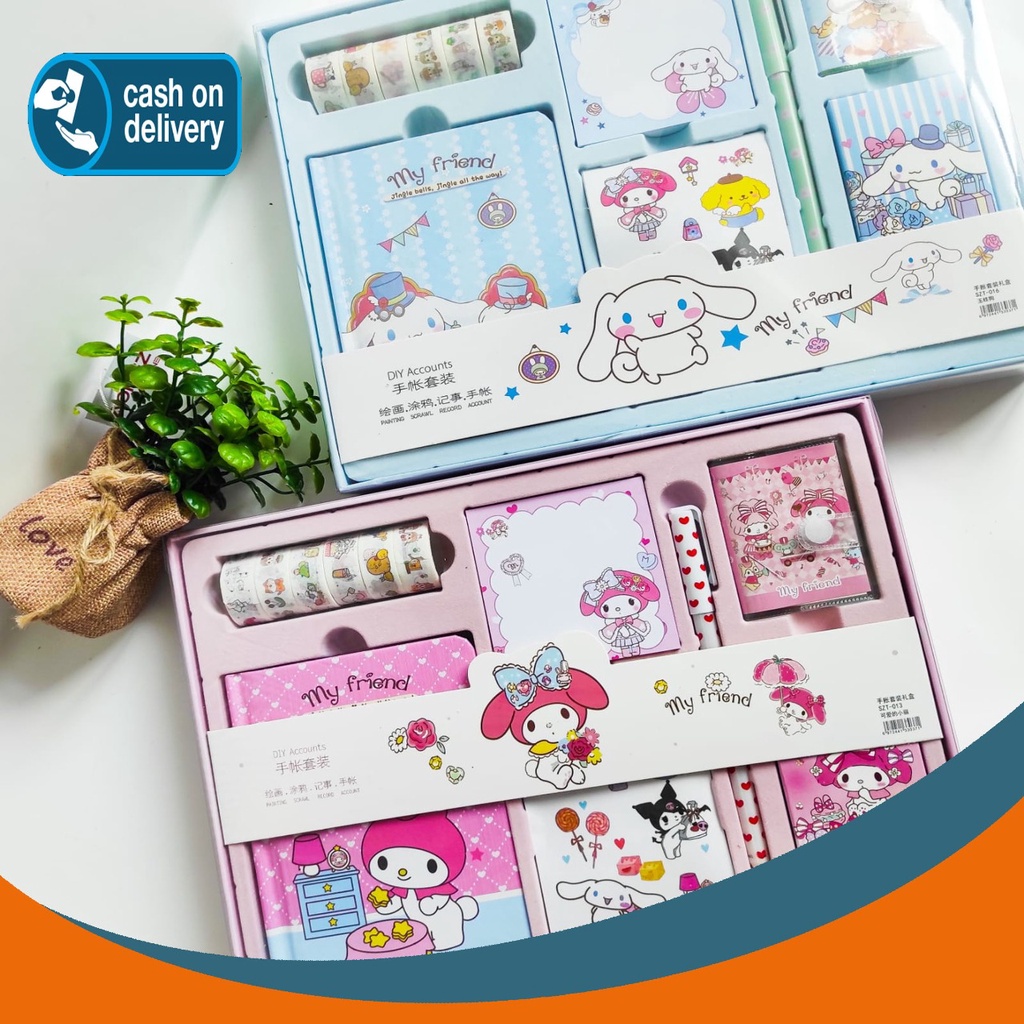 

SEPAKET JURNAL 7 IN 1 KARTUN SANRIO KELINCI PUTIH PAKET ALAT TULIS UNIK LUCU IMUT KARAKTER GAMBAR GIFT BOX