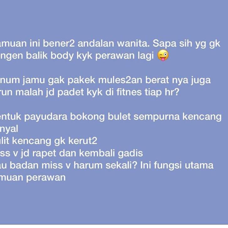 

H8Y ramuan jamu perawan berbahan dasar rempah thailand MERAPATKAN seperti gadis lagi✸ (Stock Banyak)