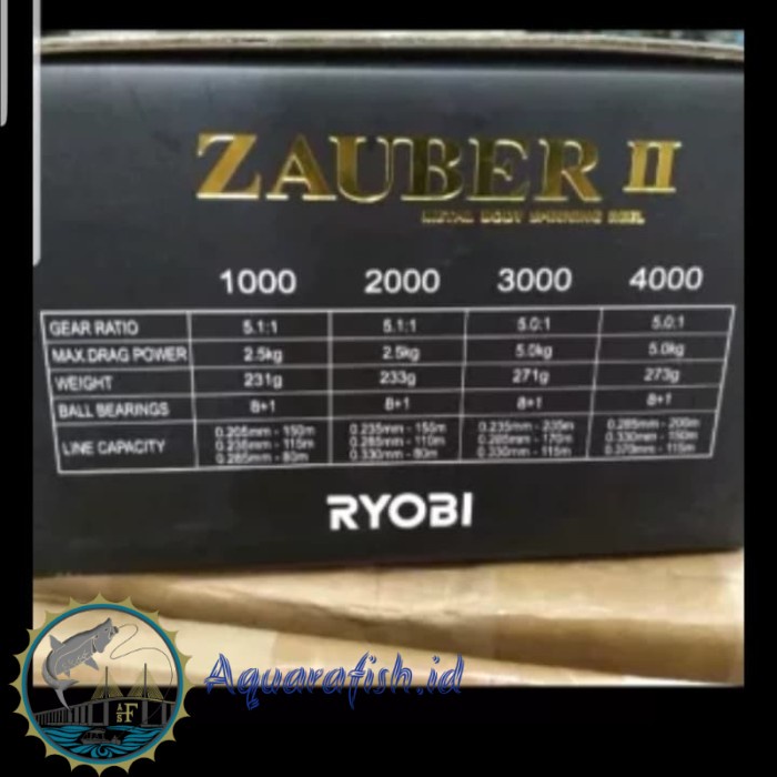 Reel Pancing reel ryobi zauber II 3000