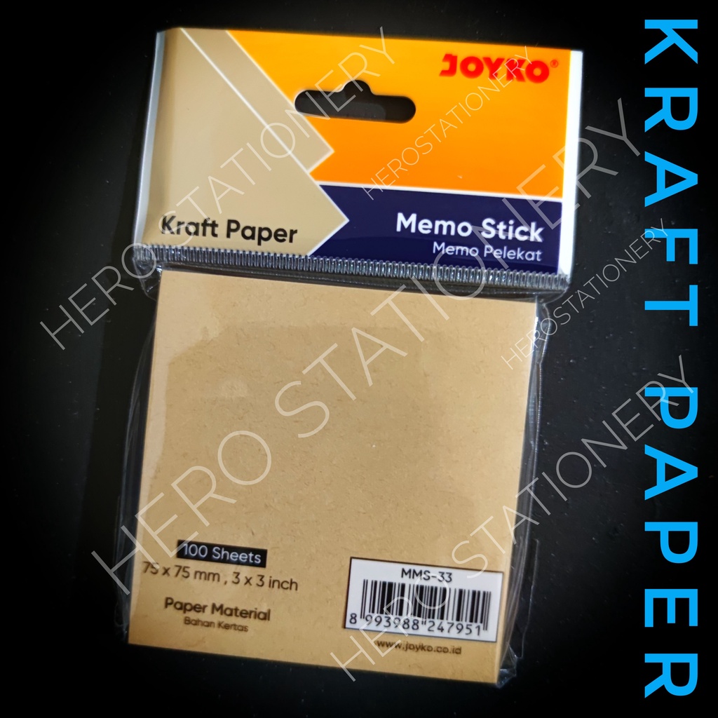 

Joyko memo stick sticky note kertas kraft MMS-33