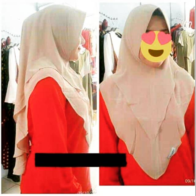 Jilbab arniz 2 layer