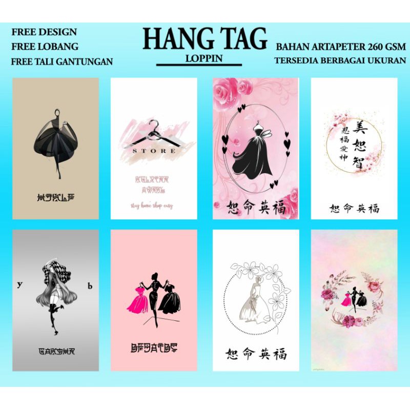 

HANG TAG MURAH/HANG TAG LABEL/BERBAGAI UKURAN