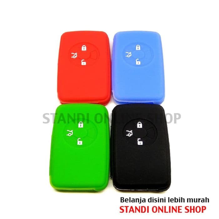 Kondom Kunci Remote Silikon Cover Smart key Toyota Vios TRD