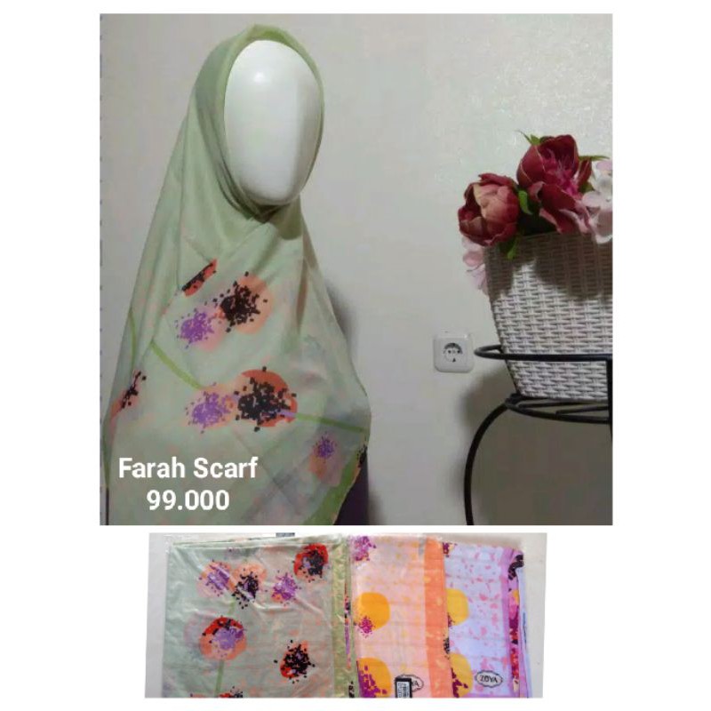 Zoya Farah Scarf / Kerudung Zoya / Zoya Ori / Zoya Scarf