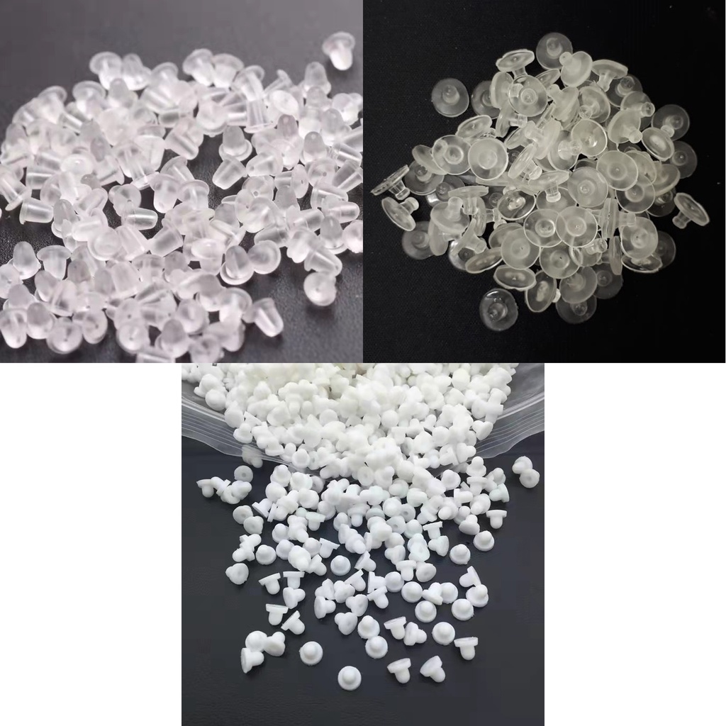 Pantat Giwang / Karet Penutup Anting Uk 5 - 10mm/ Harga/10-1000Pc