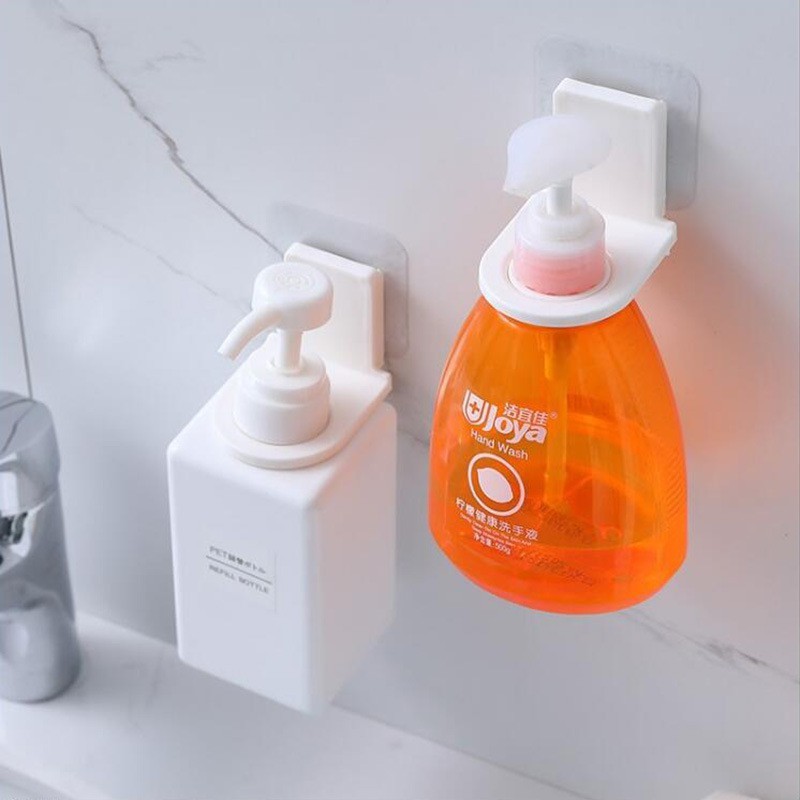 Gantungan Botol Sabun Shampoo Kamar Mandi Tempel | Holder Botol Sabun Shampoo - Gantungan Botol Sabun - Soap Bottle Holder Praktis - Holder Botol Sabun Gantung Tempel Tembok