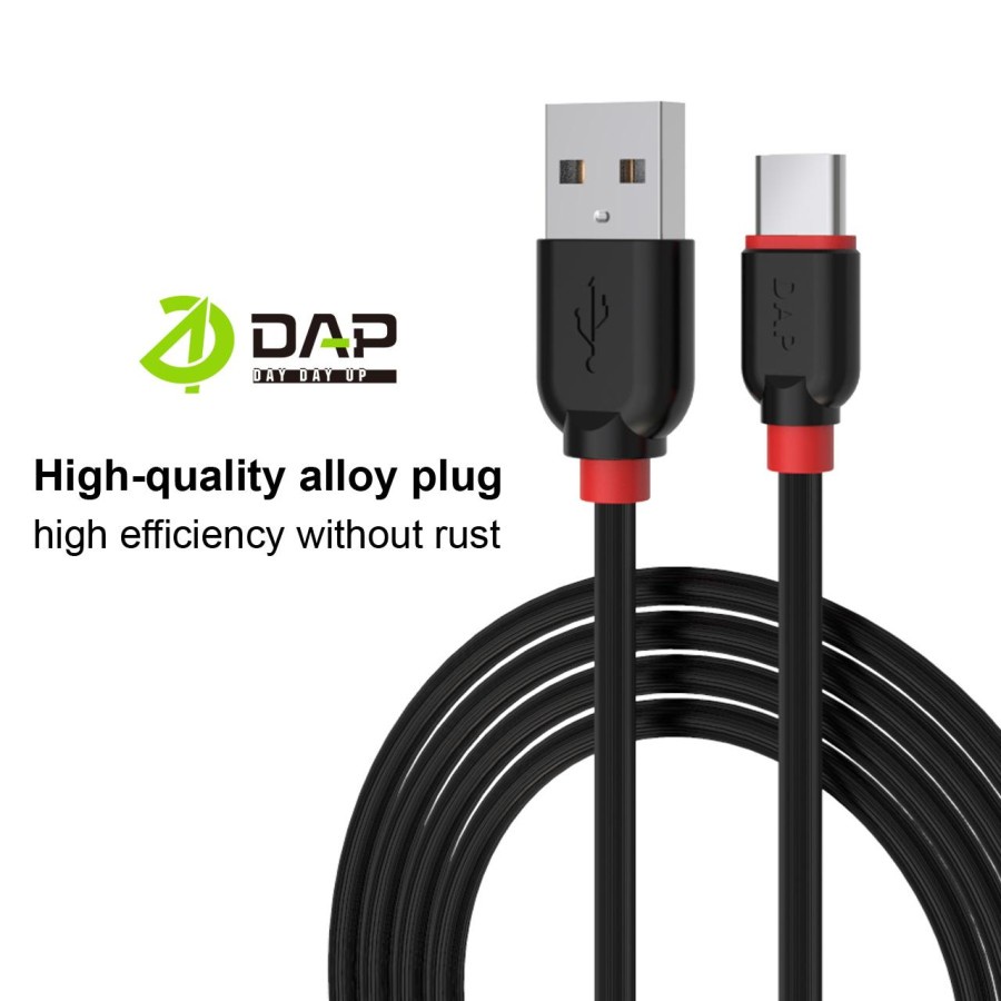 Kabel Data Type C DAP DYT100 - SATUAN - Kabel Type C Fast Charging 2.4A 100 cm