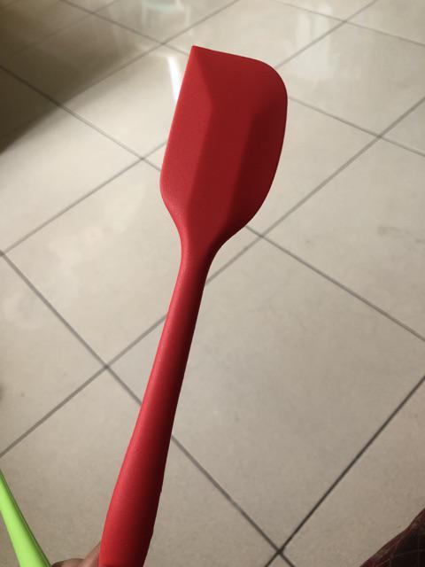 [bayar Di Tempat]spatula Bahan Silikon Untuk Mencampur Adonan Kue Warna Acak