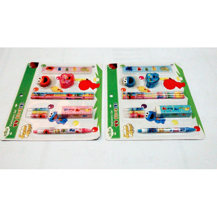 

Paket alat tulis Study set Stationery set Goodie bag Sesame Street
