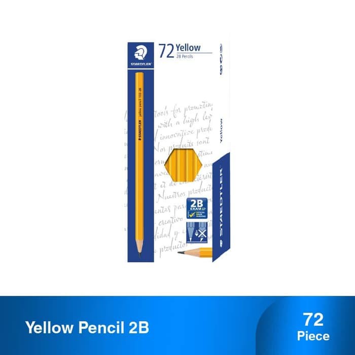 

Staedtler Yellow Pencil 2B - 72pcs ori