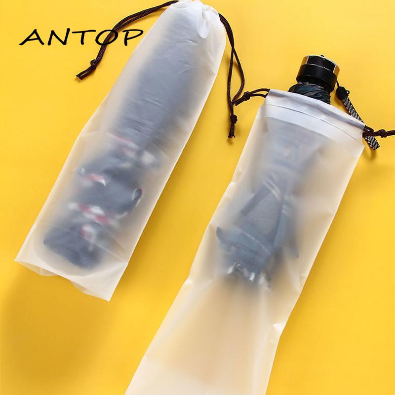 Tas Serut Penyimpanan Payung Translucent Tahan Debu Anti Lembab