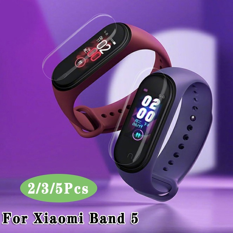 3Pcs Screen Protector for Xiaomi Mi Band  5 Hydrogel Film HD Soft TPU Protective Film for Xiaomi Band5 NFC