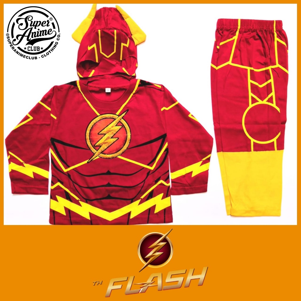 Sale Baju Flash Spiderman Incredibles Kostum Anak Superhero 1 2 3 Tahun Promo Setelan Panjang