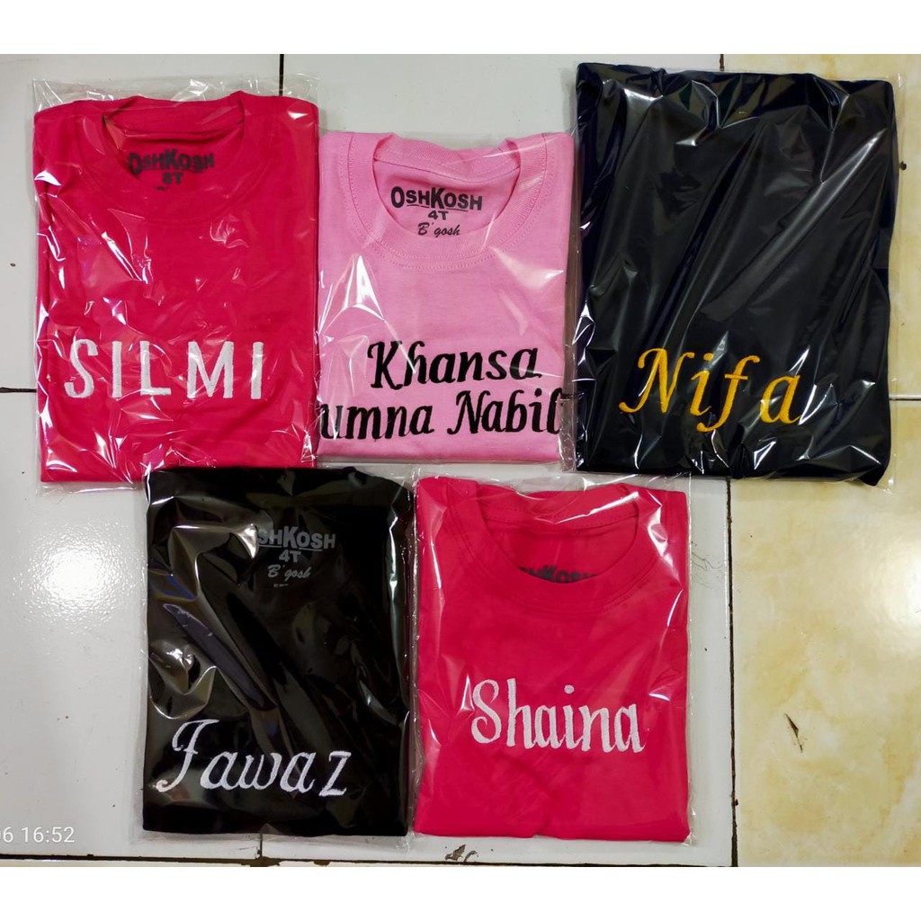 KAOS ANAK FREE BORDIR NAMA BEBAS 1 10 TAHUN Shopee Indonesia KAOS ANAK FREE BORDIR NAMA BEBAS 1 10 TAHUN Shopee Indonesia