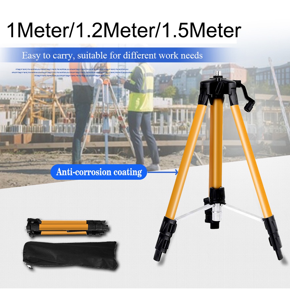 Tripod Laser Level Aluminium 1Meter 1.2Meter 1.5 Meter Stand Laser Level Bangunan