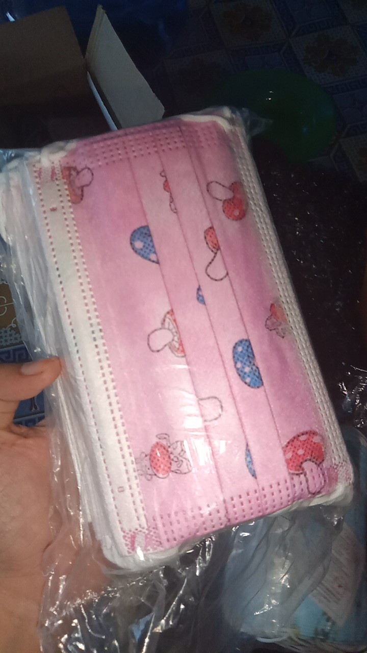 Face Shield Anak / Motif Karakter Bervariasi / Doraemon - Spiderman - Hellokity - Princess