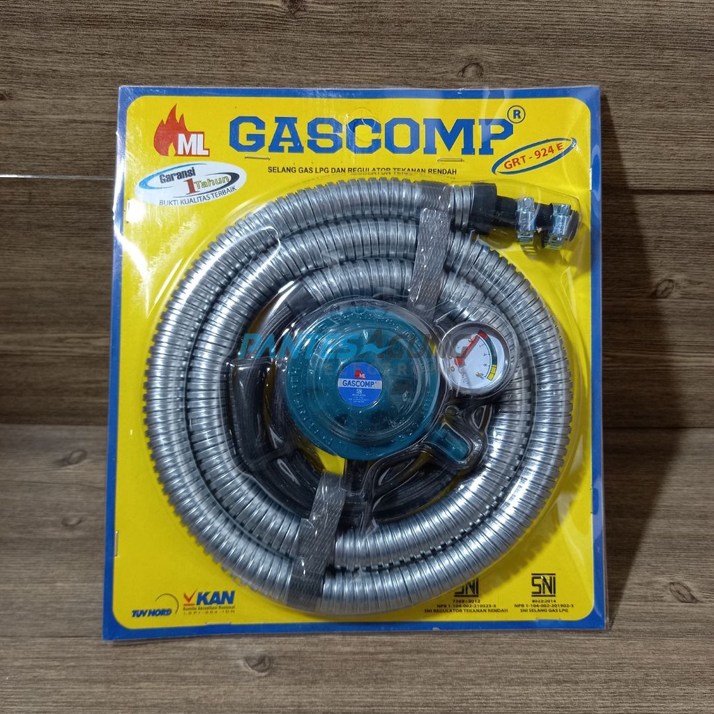 SELANG GAS dan REGULATOR GAS GASCOMP GRT-924E