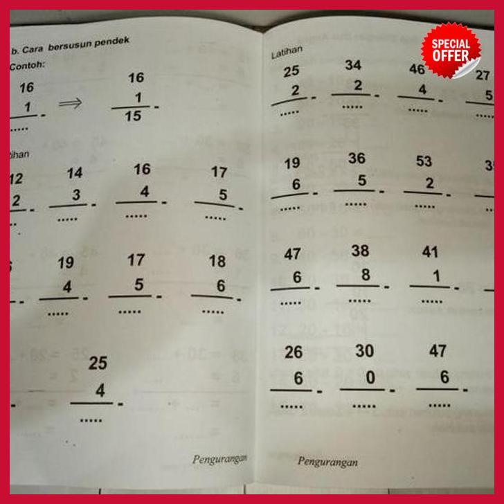 Jual Buku Anak Sd Kelas 1 Belajar Matematika Pengurangan Kurangi Promo Indonesia Shopee Indonesia