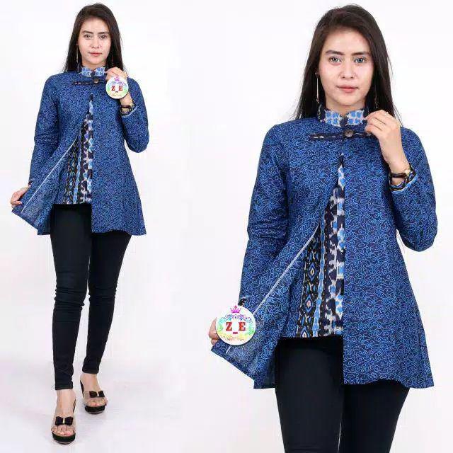 [ Terbaru ] Blusebatik - Atasan Batik Wanita Kerja Kantor -batikmodern Batiksolo Baju Kondangan Baru