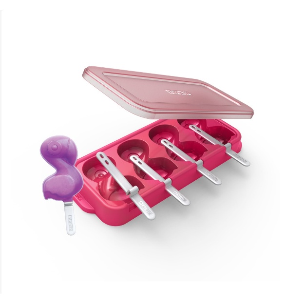 Zoku Unicorn &amp; Flamingo Ice Pop Mold - Cetakan Es Krim Karakter Ice Cream Bentuk Hewan Lucu Silicone