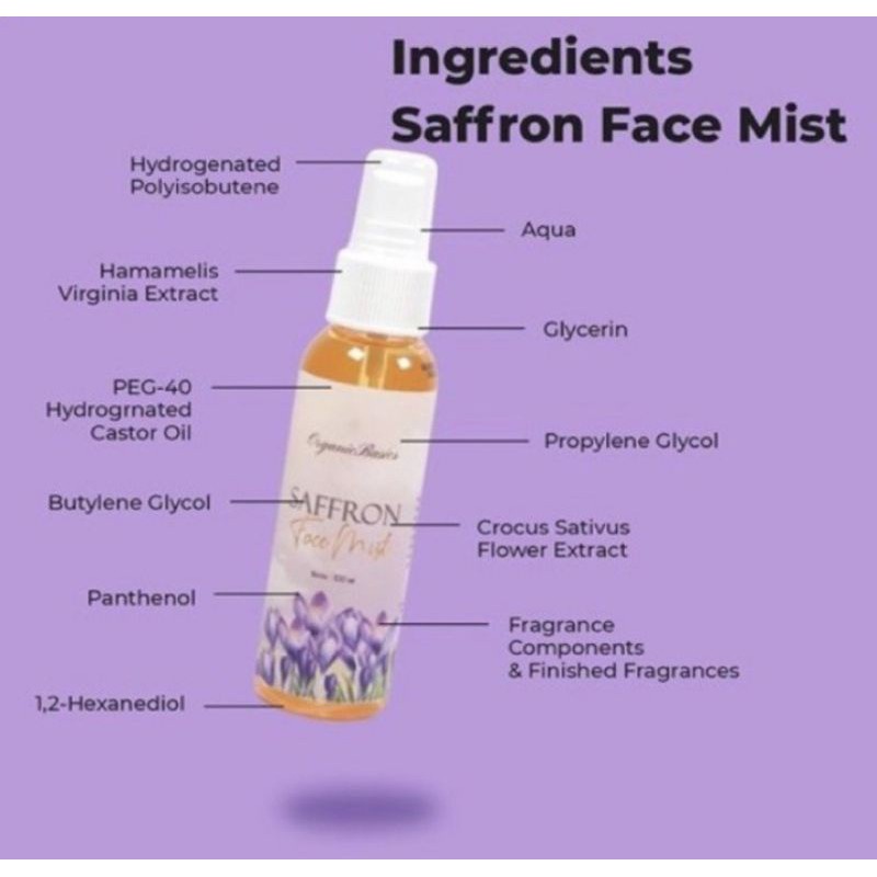 Facemist Saffron With Zam-Zam Water 100ml