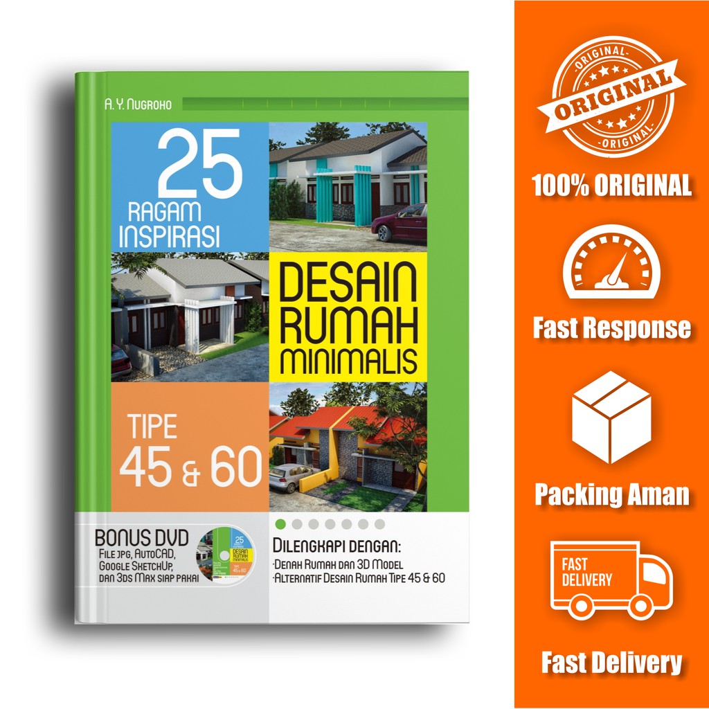 Jual Buku 25 Ragam Inspirasi Desain Rumah Minimalis Tipe 45 60 Bonus DVD Indonesia Shopee Indonesia