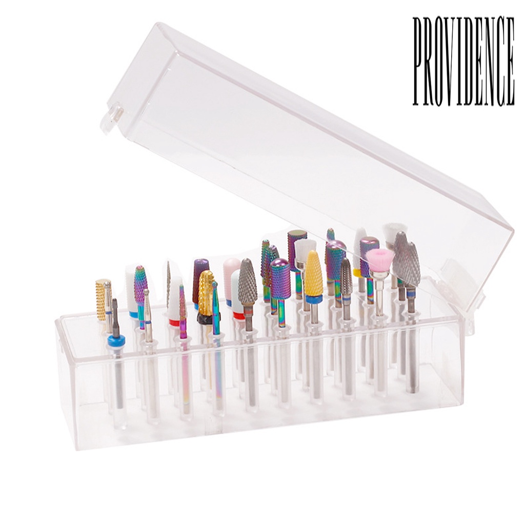 Providence Kotak Penyimpanan Mata Bor 30 Lubang Kapasitas Besar Anti Debu