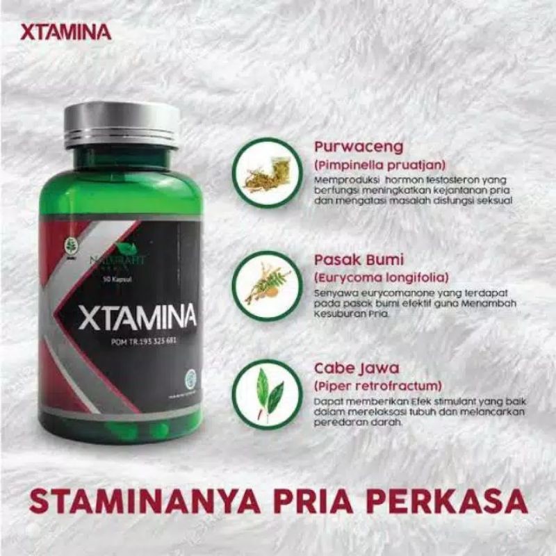 XTAMINA Herbal BPOM Stamina Vitalitas Pria Dewasa Asli Original Aman - Obat Kuat Tahan Lama@Maxgreng