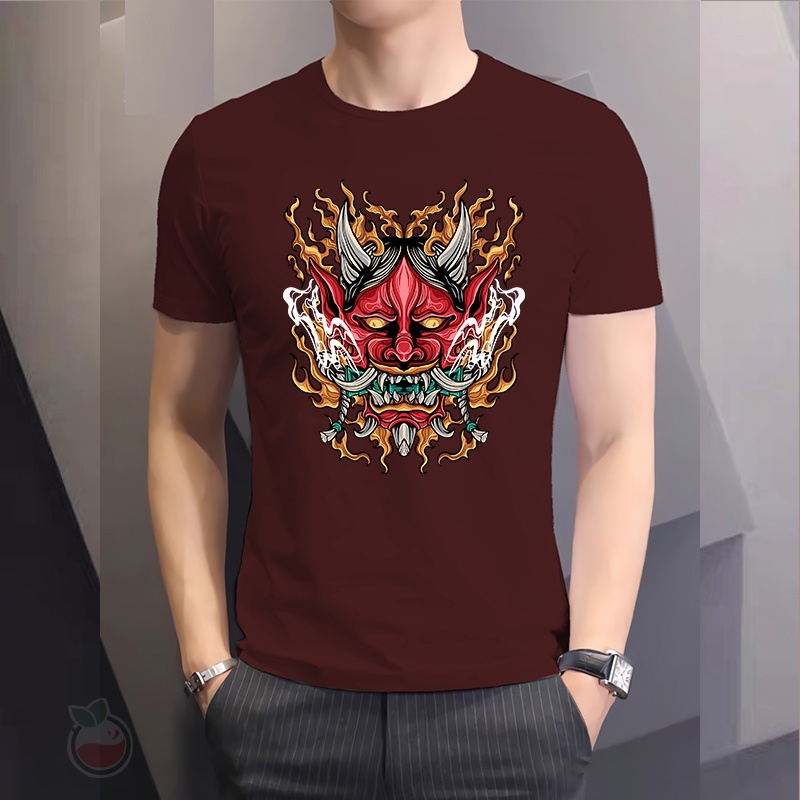 Kaos Pria Shinigami Samurai Baju Distro Basic Tshirt Kasual