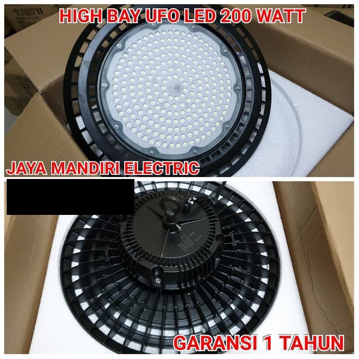 Lampu High Bay LED 200w UFO / HIGHBAY 200WATT / 200 W WATT Bergaransi