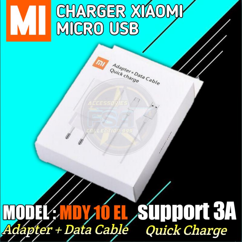 Charger Xiaomi MDY-10- EL Micro Usb Fast Charging original 100%