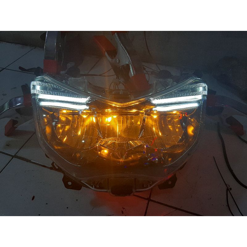 LAMPU ALIS MOTOR 30CM 15CM DRL FLEXSIBEL LENTUR WATERPROOF DC 12V