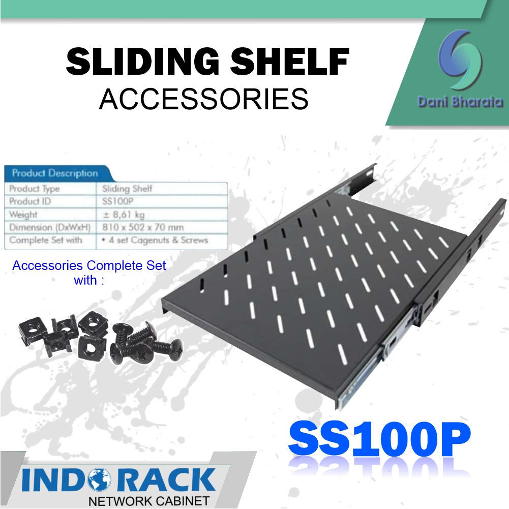 Indorack Aksesoris Sliding Shelf Depth 900mm for Heavy Duty