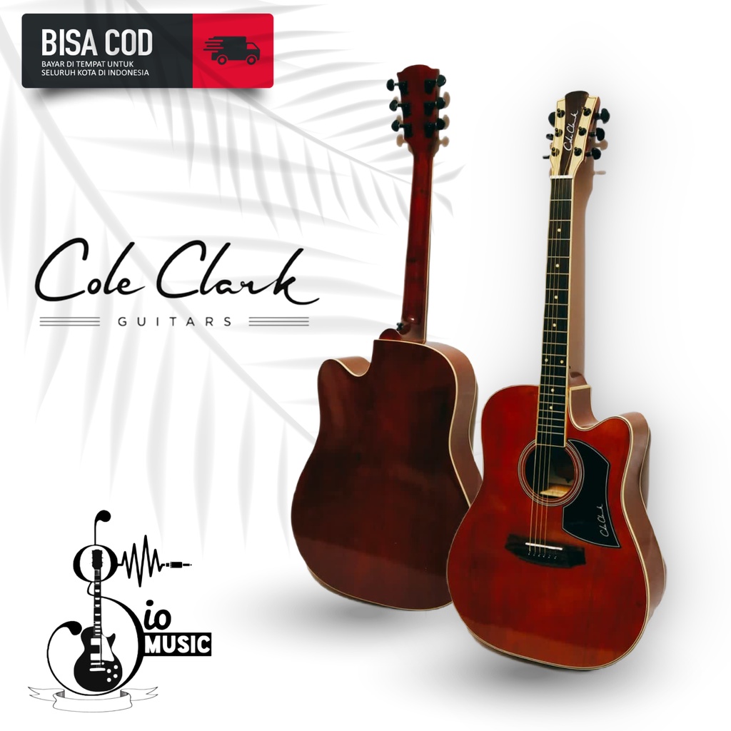gitar akustik Cole clark Tabung Jumbo elektrik Tanam besi kualitas premium Top Highquality