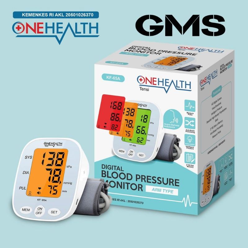 Tensimeter Digital Onehealth Type KF - 65A Layar Warna