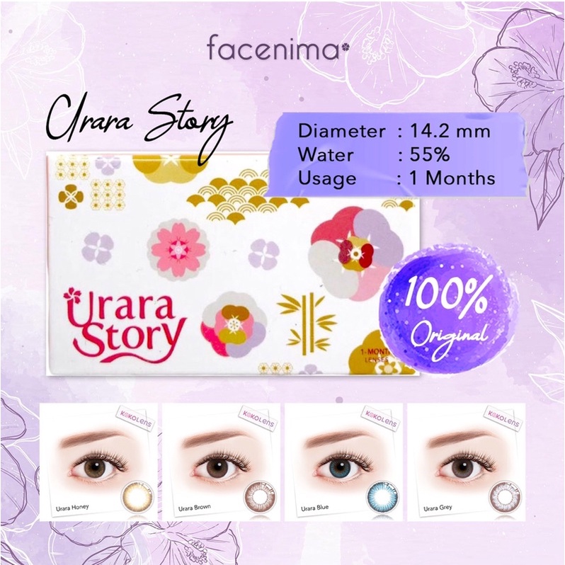 Softlens Premium Freshkon Urara Story Untuk Mata Sensitive Normal &amp; Minus