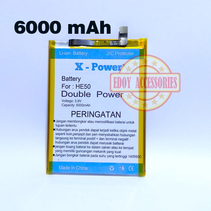 Baterai Motorola Moto E4 Plus XT1770 HE50 Batu Battery Batre Tanam Double Power