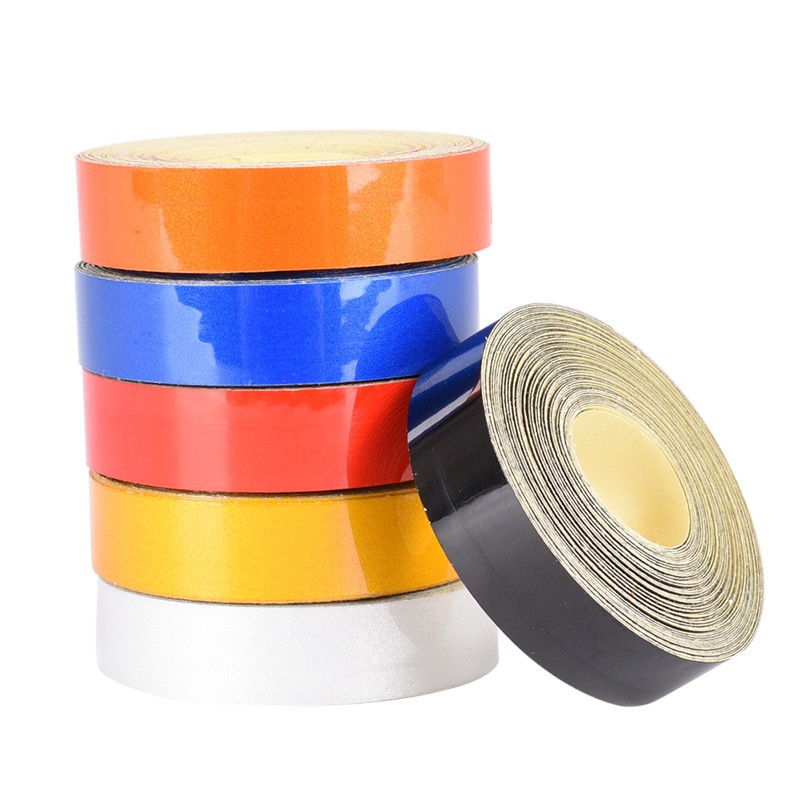 Stiker Roll Tape Reflektif Ukuran 1cm X 5m Untuk Dekorasi Mobil / Truk