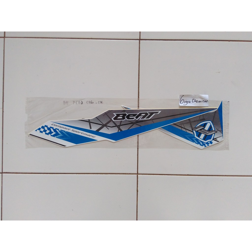 striping sticker beat fi esp 2016 2017 putih lis biru ori