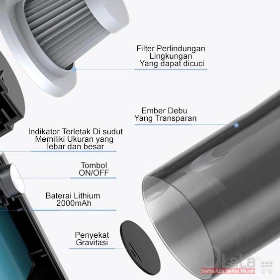 ♨ ALAT VACUM CLEANER / PENYEDOT DEBU WIRELESS OLL-1030 ➤