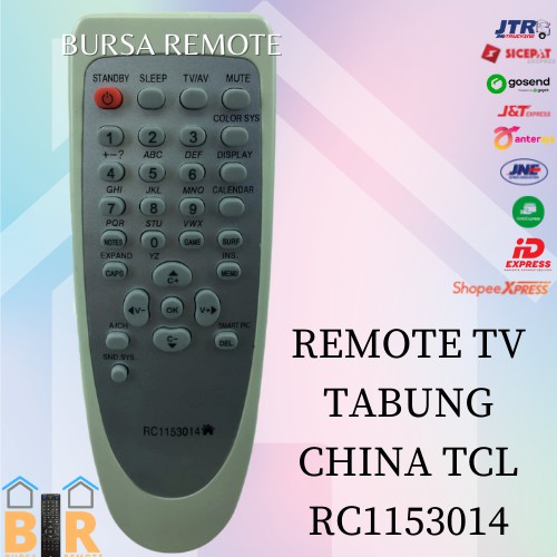 REMOT / REMOTE TV TABUNG CHINA TCL Oval RC1153014 / ECER DAN GROSIR