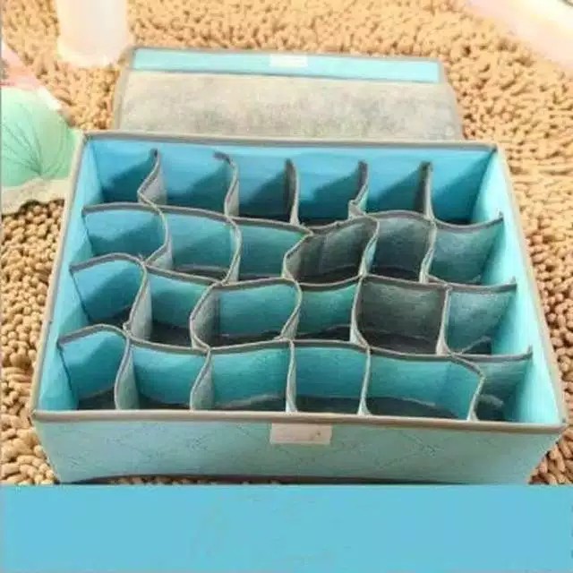 Bamboo Underwear Storage Organizer Box Bag Tempat Penyimpan CD Celana Dalam