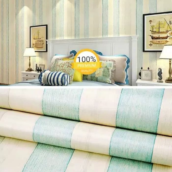 Wallpaper Sticker Dinding 3D motif Garis Murah HLW-077