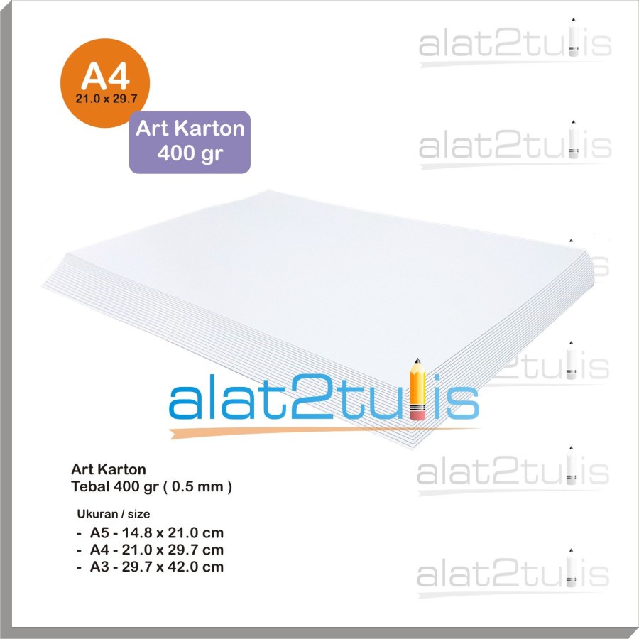 

Art Karton | Artkarton | 400 gr tebal putih semi glossy A4 | 21 x 29.7