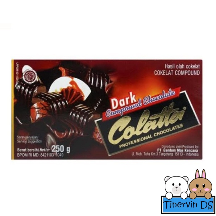 

Dark Chocolate / Coklat Compound - Colatta - Kemasan 250 gr