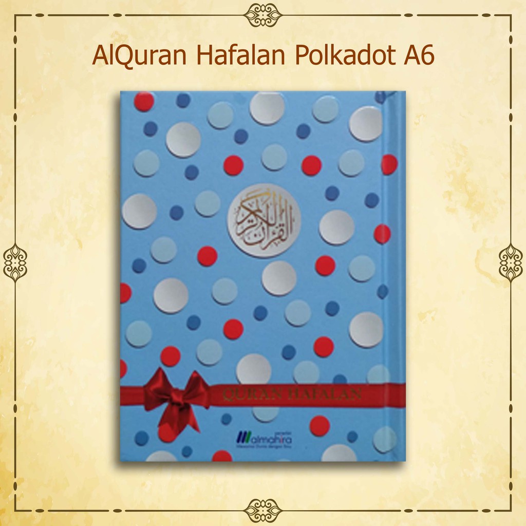 kitab alquran promo / Al Quran Hafalan Polkadot A6 Warna Biru